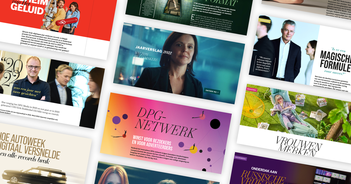 Het levendige digitale jaarverslag van DPG Media